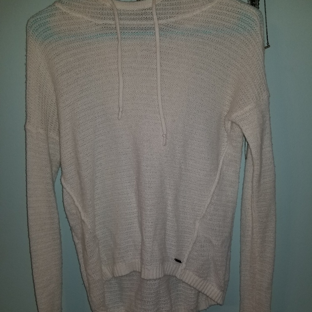 Lauren Conrad white knit sweater
